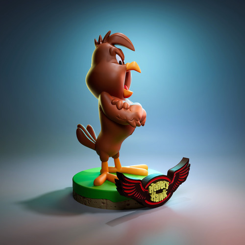 Figuras 3d Quique El Gavilan Del Gallo Claudio