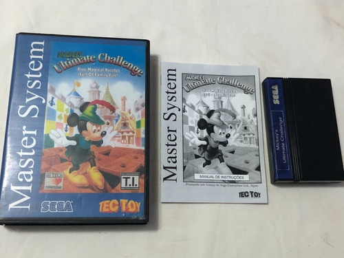 Master System : Mickey Ultimate Challenge Original Cx Repr G (Usado)