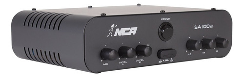 Amplificador Som Ambiente Ll Nca Sa100st 60wrms Aux/mic Cor Preto Potência De Saída Rms 60 W