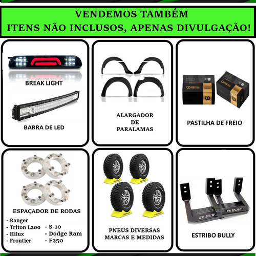 Kit Lift Calços Diant Susp 2 Pol Dodge Ram 2500 2016 A 2022
