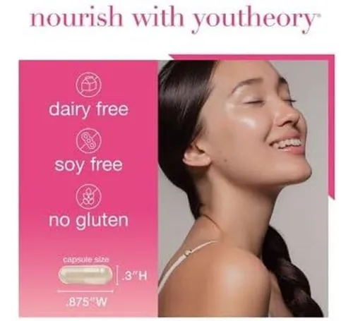 Youtheory Total Beauty, Hibiscus Y Cucumber Botanical Blend.