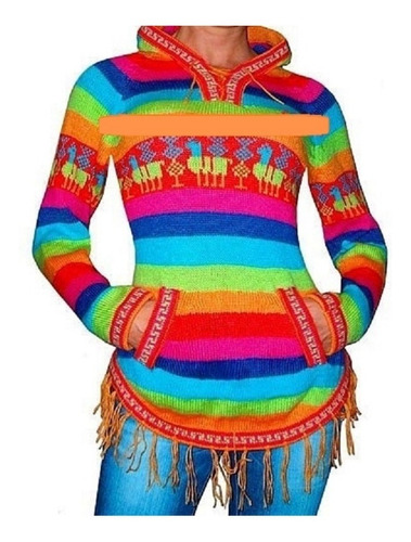 Shakiras Sweaters Pullover Con Capucha De Lana De Alpaca