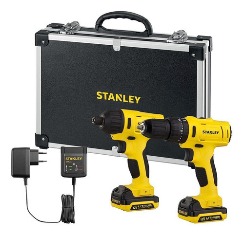 Furadeira Paraf + Parafus. Impacto Stanley Bivolt Schi121s2