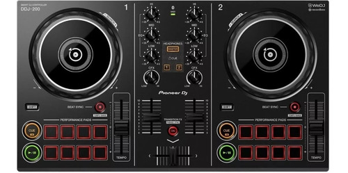 Controlador Pioneer Ddj-200 2chs Usb Bt P/principiantes