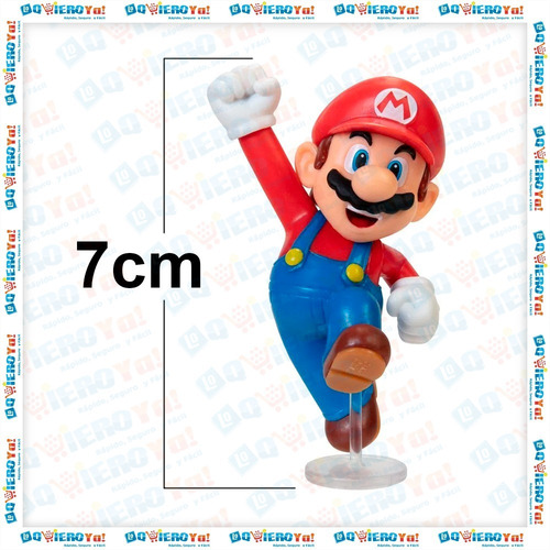Imagen 4 de 7 de Figura Super Mario Bros 7cm Coleccionable Original 40456