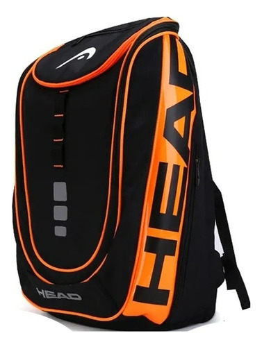 Mochila Para Raquete Head Beach Tennis Padel Badminton Squas Cor Preto/laranja