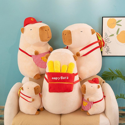 Muñeco De Capibara De Peluche, Animal Papas Fritas Y L