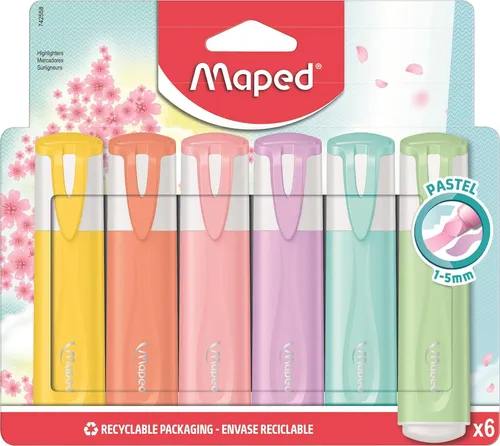 Set Maped Resaltadores 6 U Multi