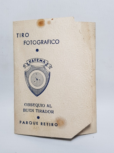 Antiguo Carnet Premio Tiro Parque Retiro Raro Mag 57927