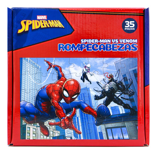 Rompecabezas De Disney Spiderman Venom Marvel 35 Piezas