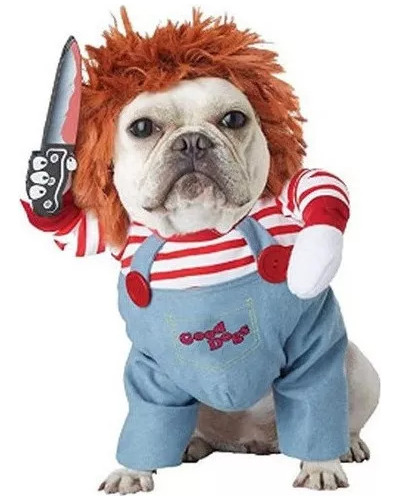 Disfraz De Chucky Mortal Doll Para Perro, Ropa De Fiesta