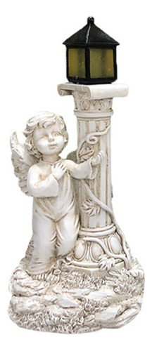 Estatua De Ángel Con Luces Solares Escultura De Ángel Para G