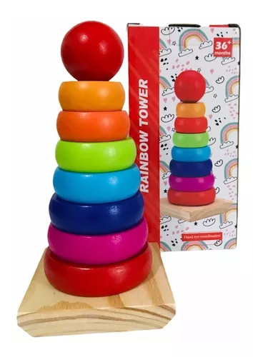 Brinquedo Educativo de Montar Geométrico Torre Multiformas em Promoção na  Americanas