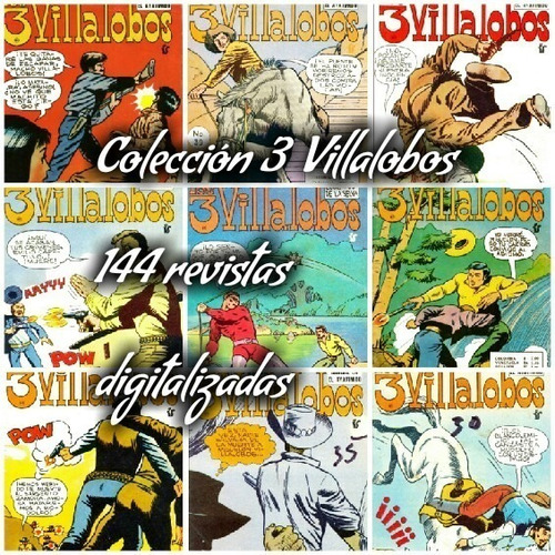 Colección De Revistas Los 3 Villalobos, 144 Ejemplares