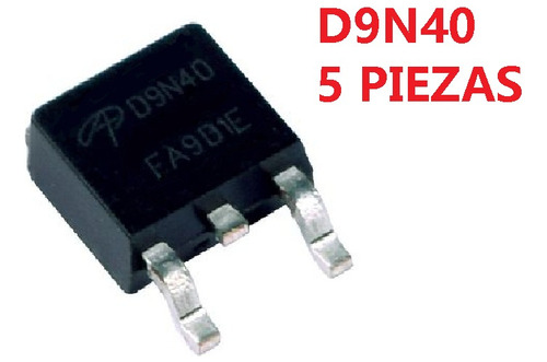 Pack De 5 Repuestos D9n40 Transistor Mosfet