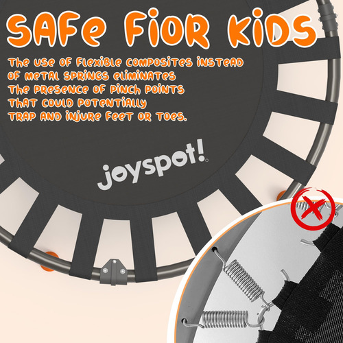 36 Niños Plegables Trampolín Con Barra De Mango Ajustable |