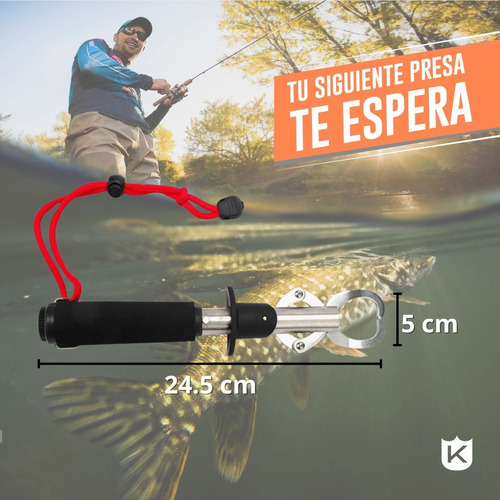 Imagen 6 de 10 de Boga Grip Acero Inoxidable Pesca Tararira Con Balanza 18 Kg