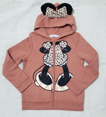 Campera H&m Disney Minnie Mouse Print Friza 6/8