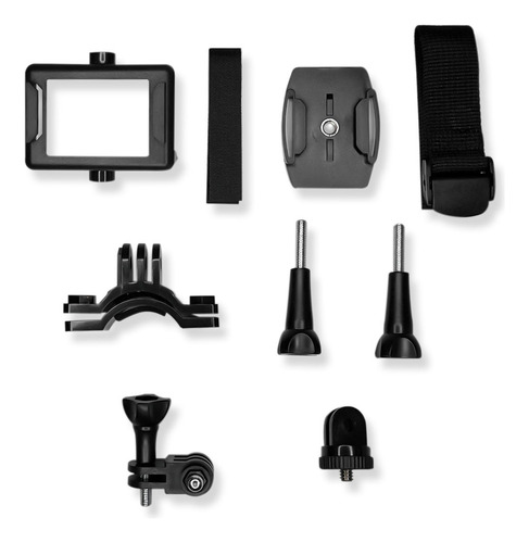 Cámara Sport Tipo Go Pro Sumergible 1080 HD Negro Compatible Con Ios Y Android Resistente Al Agua 30m, Ángulo 170°, Batería 1050 Mah, Uso De 150 Minutos, Puerto Hdmi, Usb, Micro Sd Y Mic