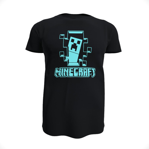 Polera Diseño Minecraft - Creeper