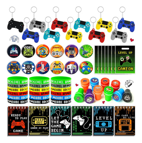 66 Pcs Video Game Party Favors Video Game Theme Notepad...