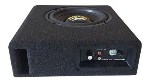 Imagem 2 de 2 de Caixa Amplificada Obvius Mini Slim 8 Pol Ativa Som Carro Sub