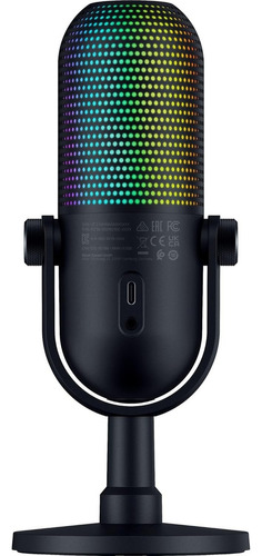 Micrófono Razer Seiren V3 Chroma - Rgb Usb Color Negro