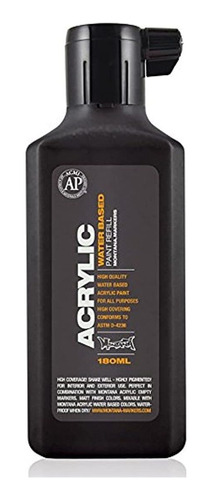 Pintura Acrílica Refill 180 ml), Color Negro Mont