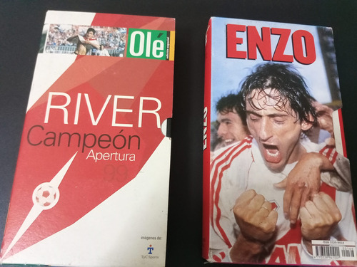2 Vhs River Campeon Apertura  Y Enzo Año 1999
