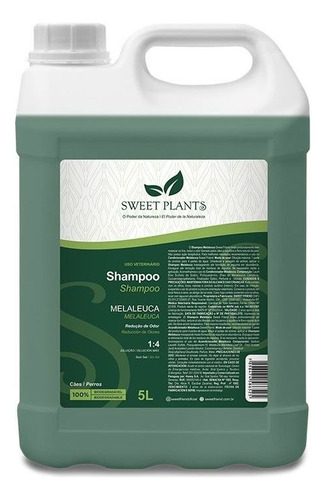Shampoo Sweet Plants Melaleuca - Sweet Friend - Cães - 5l