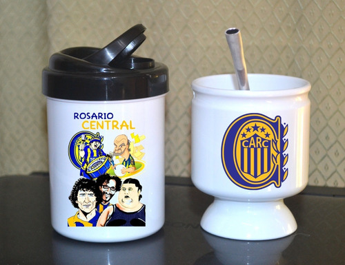 Mate + Yerbera + Bombilla // Rosario Central