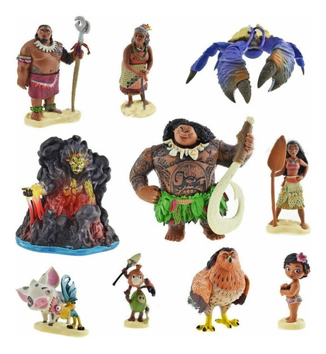 10 Unids/set Moana Figura Modelo Juguete Regalo For Niños