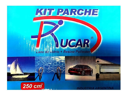 Kit De Reparación Resina + Lana De Vidrio Kit Parche 250cm³