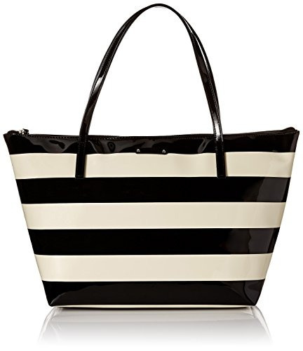 Kate Spade Penn Valley Striped Sophie Tote, Negro /crema