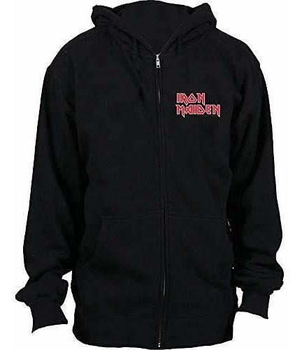 Iron Maiden - Sudadera Con Capucha Con Cremallera