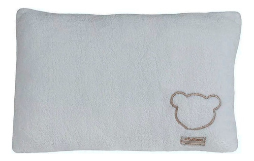 Almohada De Bebe Microfibra Suave Calida Chiquimundo Blanco Diseño De La Tela Liso