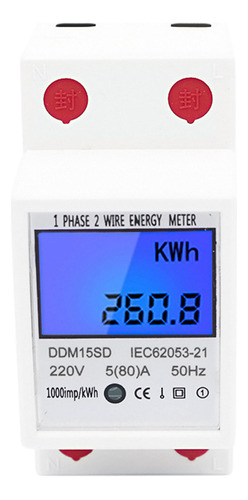 Medidor De Energía De Fase, Carril Din, Monitor De Consumo D