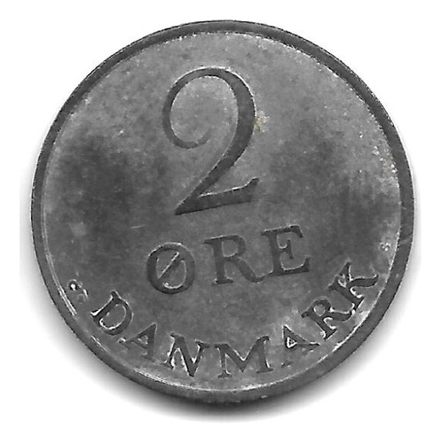 Dinamarca Moneda De 2 Ore Año 1966 - Km 840.2 - Vf