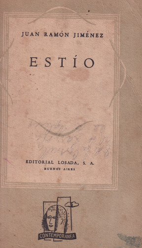 Estío Juan Ramón Jiménez Ed Losada (Usado)