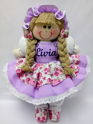 Boneca de Pano Decorativa Personalizada