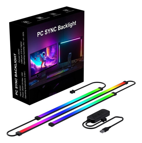 Cinta Tira Luz Led Para Pc Sync Backlight