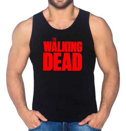 Camiseta The Walking Dead Tipo Esqueleto Manga Sisa 