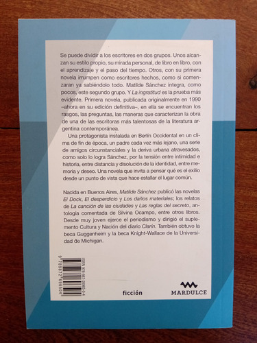 Imagen 2 de 2 de La Ingratitud - Matilde Sánchez
