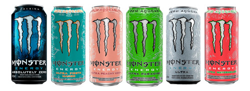 Energético Monster Six Mix 473ml 6 Unidades Sabores #one