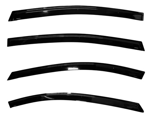 Juego 4 Deflectores Ventana 2020 A 2022 Nissan Versa Negro
