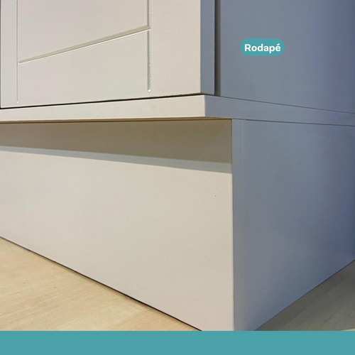 Cozinha completa Milla Pro 100% mdf branco Carraro
