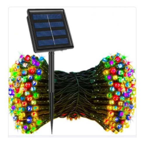 Luces De Navidad Modelo Boton 10 Mt Y 100 Leds Impermeable 