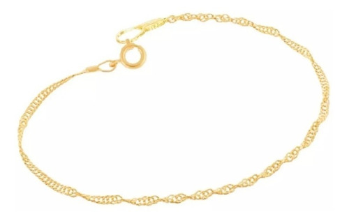 Pulseira Rommanel Fio Ouro 18k Cingapura 18cm Topp