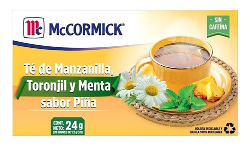 Mc Cormick® - Té De Manzanilla, Toronjil Y Menta  Sabor Piña