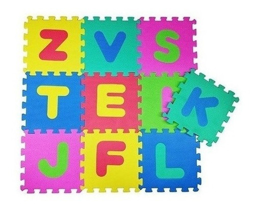 Juego Puzzle Tapete Niños Abecedario Letras 10 Piezas Fomi